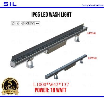 LED Linear Light Stainless Steel Front Cover for Landscape 18W Light Wall Wash Light