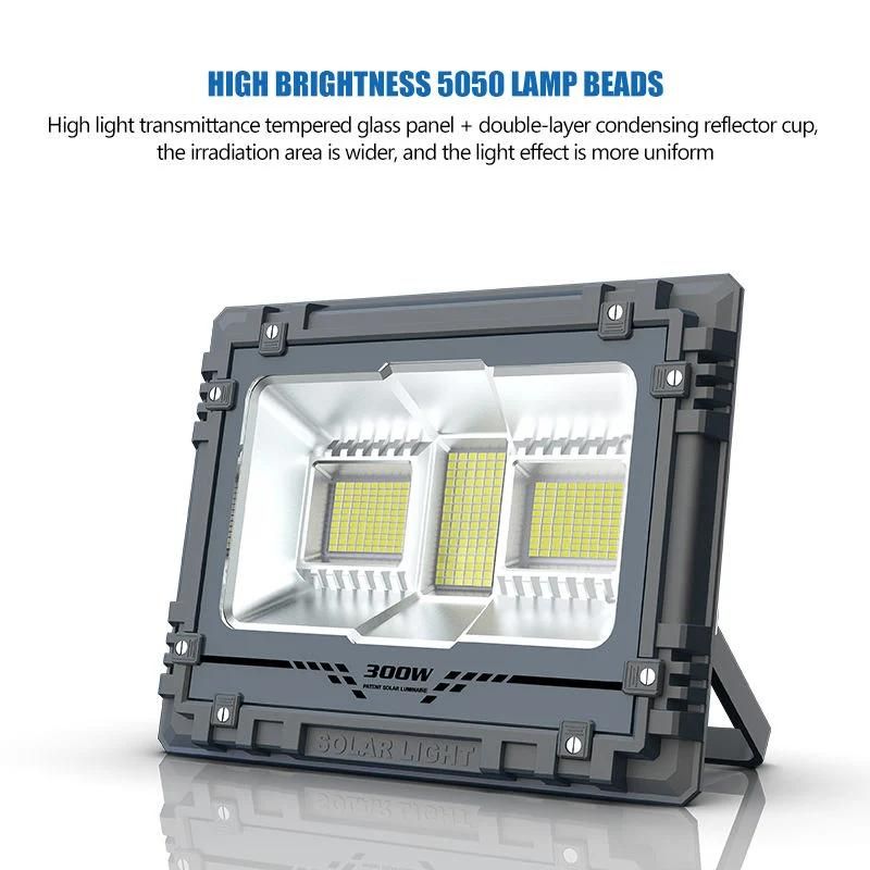 2022 Factory Selling Flashing Remote Control LED Solar Floodlight Environmental Protection