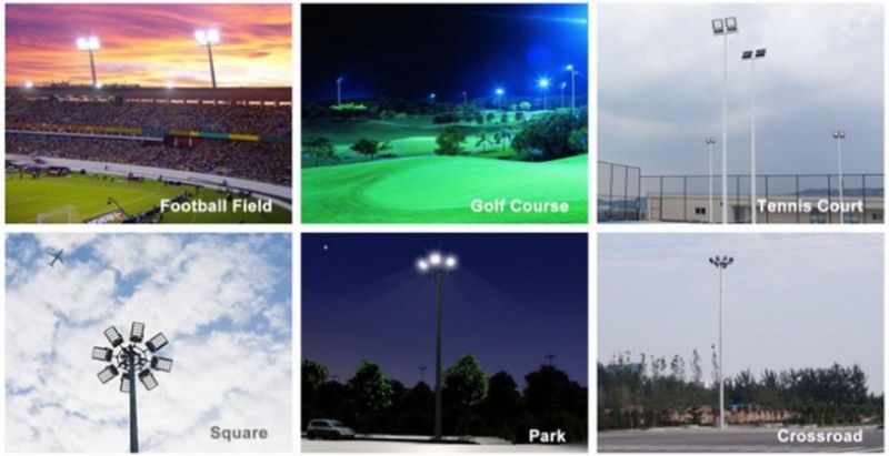 Outdoor LED Floodlight 100W 150W 200W IP66 for Playground Basketball Lighting CE RoHS Approved