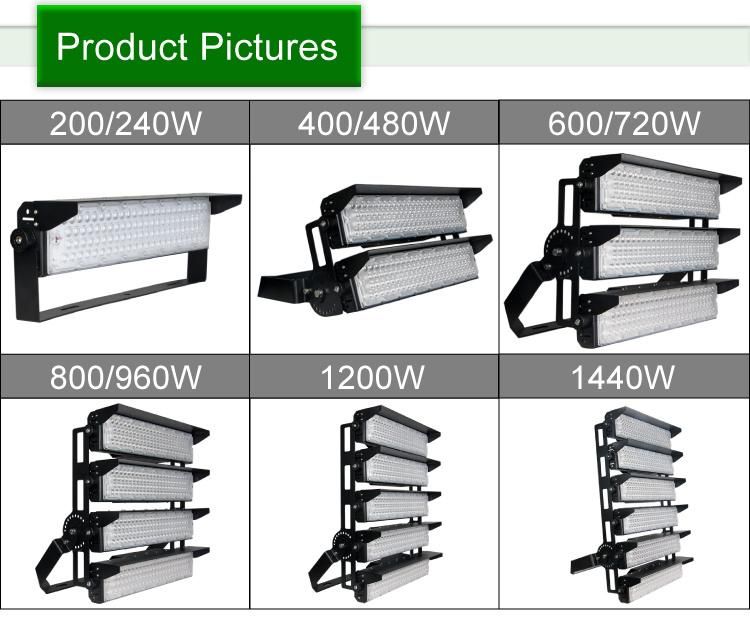 New Design with 1440W High Power IP66 LED Stadium Sport Flood Light