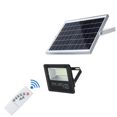 Competitive Price Time Control High Quality 40W LED Solar Powered Flood Light with Long Lifespan