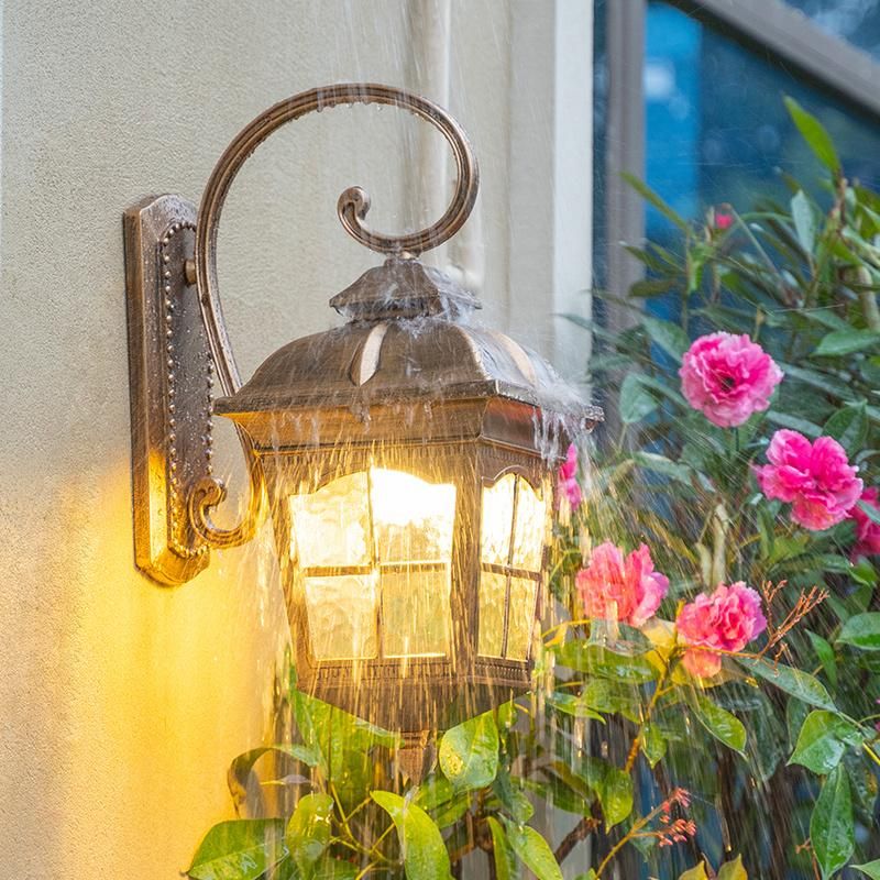 European Style Outdoor Wall Lamp Waterproof Aisle Garden Balcony Lamp Villa American Retro Outdoor Gate Lamp (WH-HR-49)