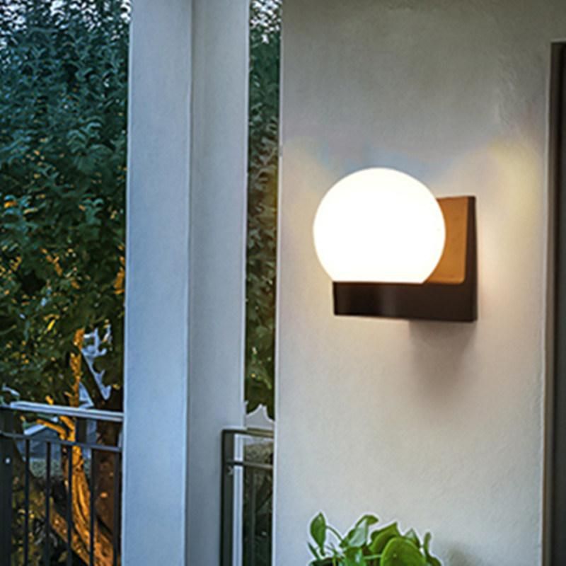 Modern Outdoor Ball Shape Wall Lamps Creative Fashion Garden Wall Sconce Post Light Outdoor (WH-HR-85)
