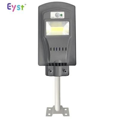 Good Quality High Lumen Outdoor Lighting All in One Waterproof Light Control IP65 20W/40W/60W Solar Panel LED Street Light