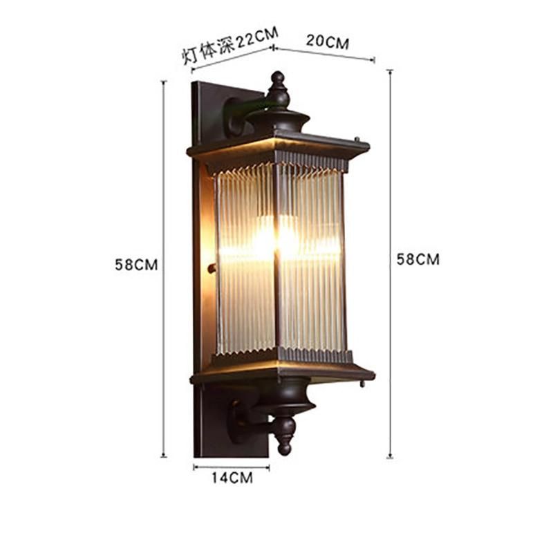 Retro Waterproof Outdoor Lighting Wall Lamps Garden Corridor Exterior Wall Residential Light (WH-HR-55)