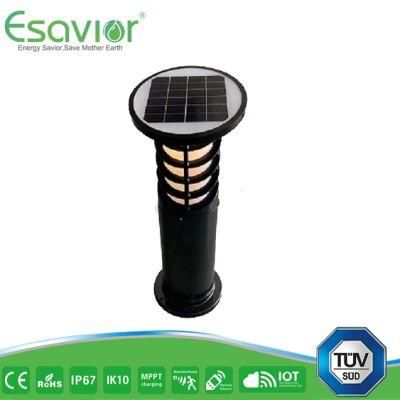 Esavior 25 Years Lifespan Solar Bollard/Yard/Garden/Street/Parking Lights