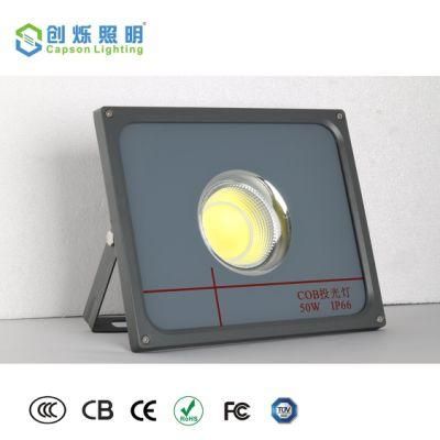 Slim Type IP66 Outdoor COB LED Flood Light 50W