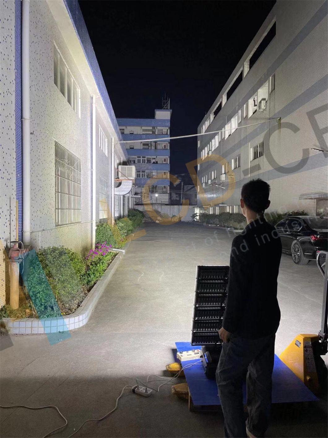 Optic Lens Beam Angle 20 Degree 40 Degree 60 Degree 90 Degree High Power LED Stadium Flood Light 1200W 1500W 220V 50Hz Waterproof IP66 Ik09 Rating 150lm/W