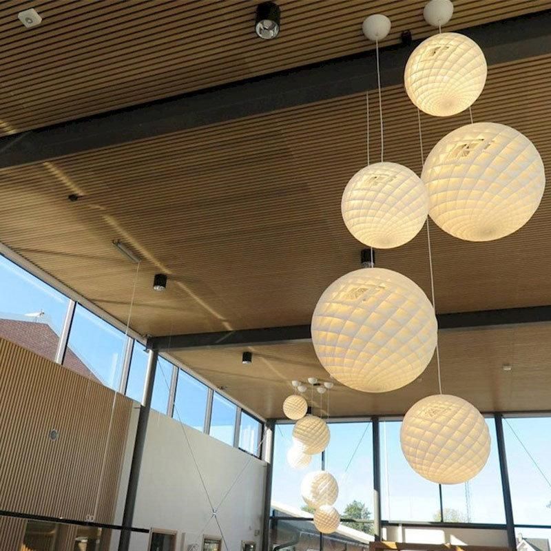 2022 Nordic Design Grid Ball Moon Chandelier LED Light for Living Room Dining Bedroom Indoor Decorative Lighting Pendant Light