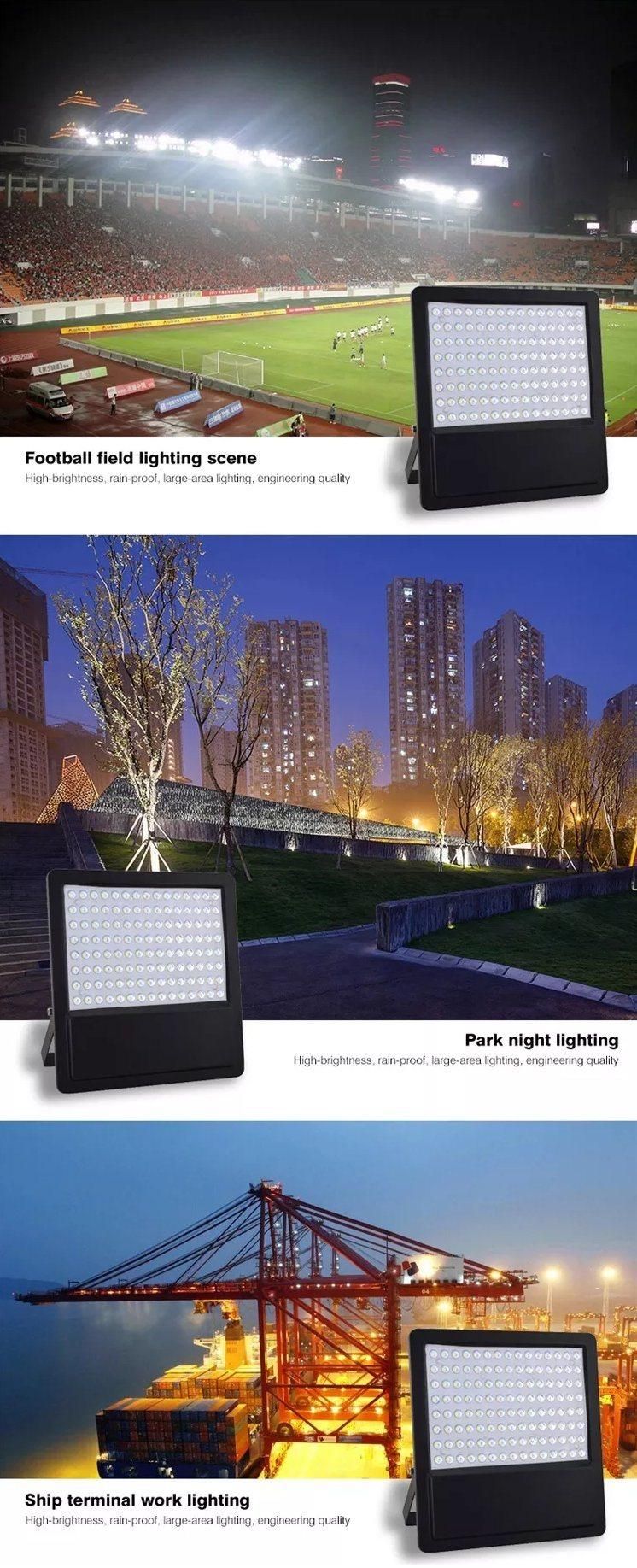 White/ Black Color 100W LED Flood Light for Landscape Garden Warehouse