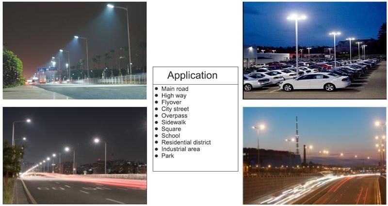 Dali PLC 0-10V Dimmable IP66 Solar Street Light Road Lamp Outdoor Lighting SMD LED 50W 80W 100W 150W 200W 300W Work Voltage AC90-305V