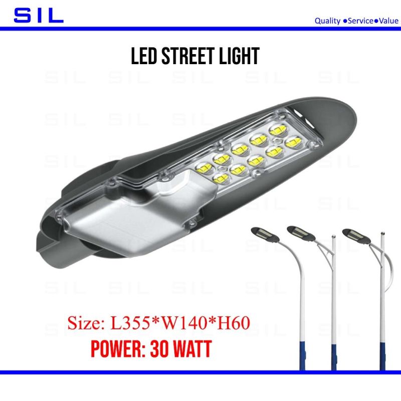 LED Shoebox Street Lighting Photocell Street Light Energy Saving Street Lamp CE RoHS Certified 30W LED Street Lighting