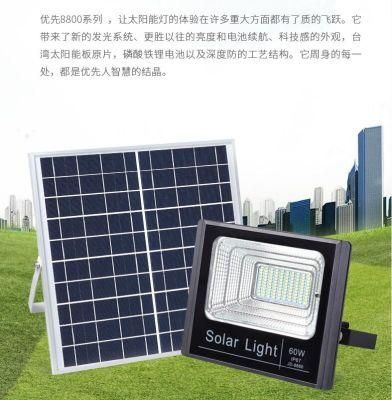 Solar LED Flood Light 100W High Power IP67 Waterproof Portable Outdoor LED Solar Decoration