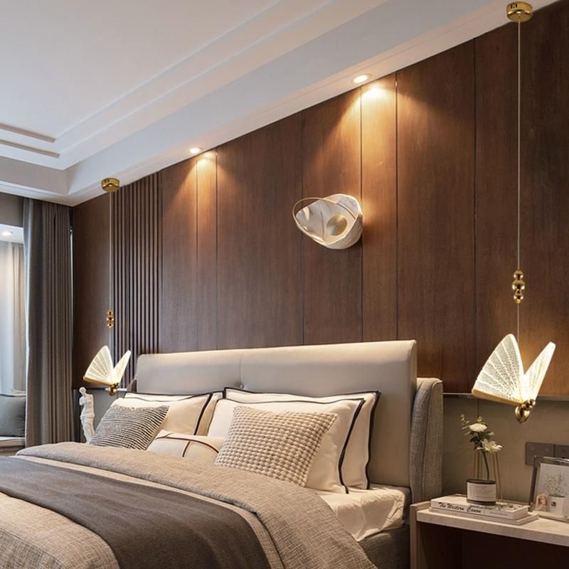 2022 Hotel Luxury Dining Hinging Crystal Butterfly Chandeliers Lighting