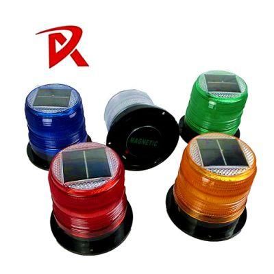 Magnet Base Solar Marine Nautical Navigation lantern Lights LED Warning / Flashing Yellow Light