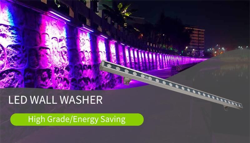 5years Warranty Outdoor Facade Lighting LED Bar DMX LED Uplights IP67 RGBW LED Wall Washer Lighting Waterproof Outdoor Landscape Lights
