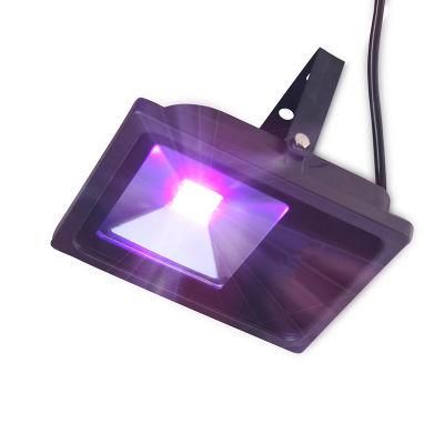 30W 395nm UV LED Flood Light UV Curing Light, LED Blacklight Reflector IP66 Waterproof for Parties, Curing, Glue, Halloween