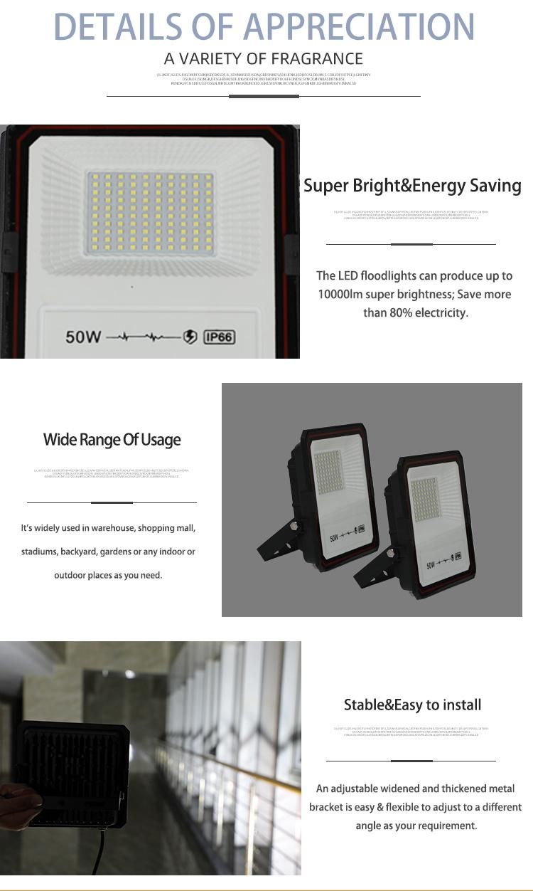 High Quality 300W DMX Lumens Super Flood Lamp with PCB Angle LED Flood Light