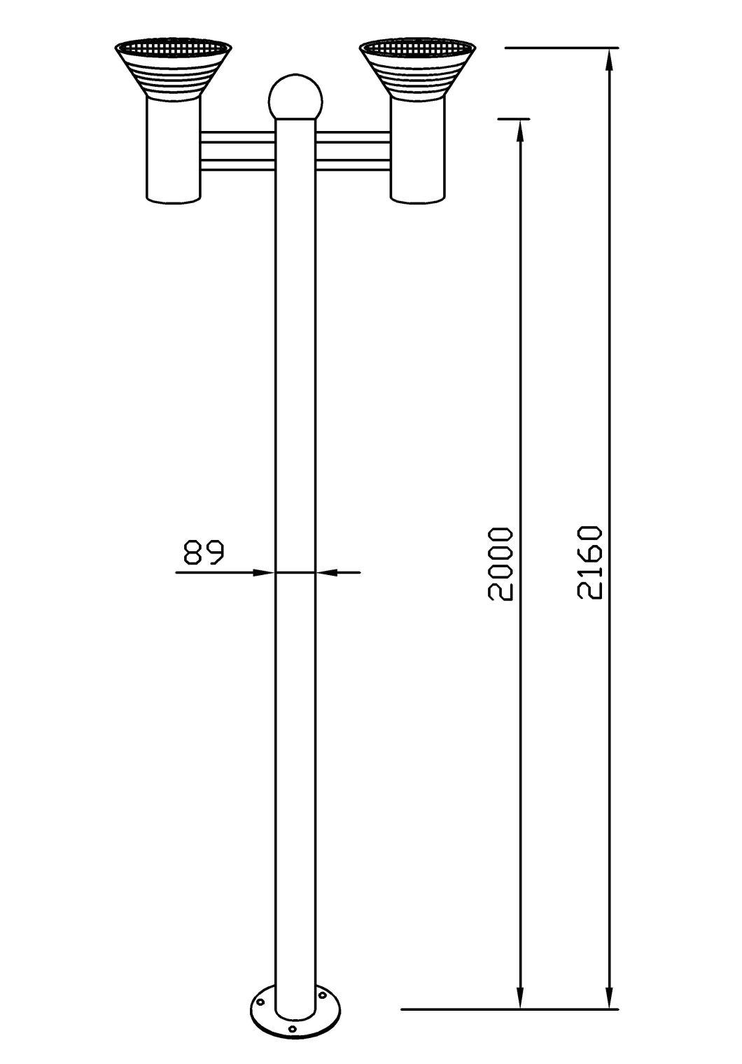 Economical Solar Garden Light Solar Street Light with LiFePO4 Battery