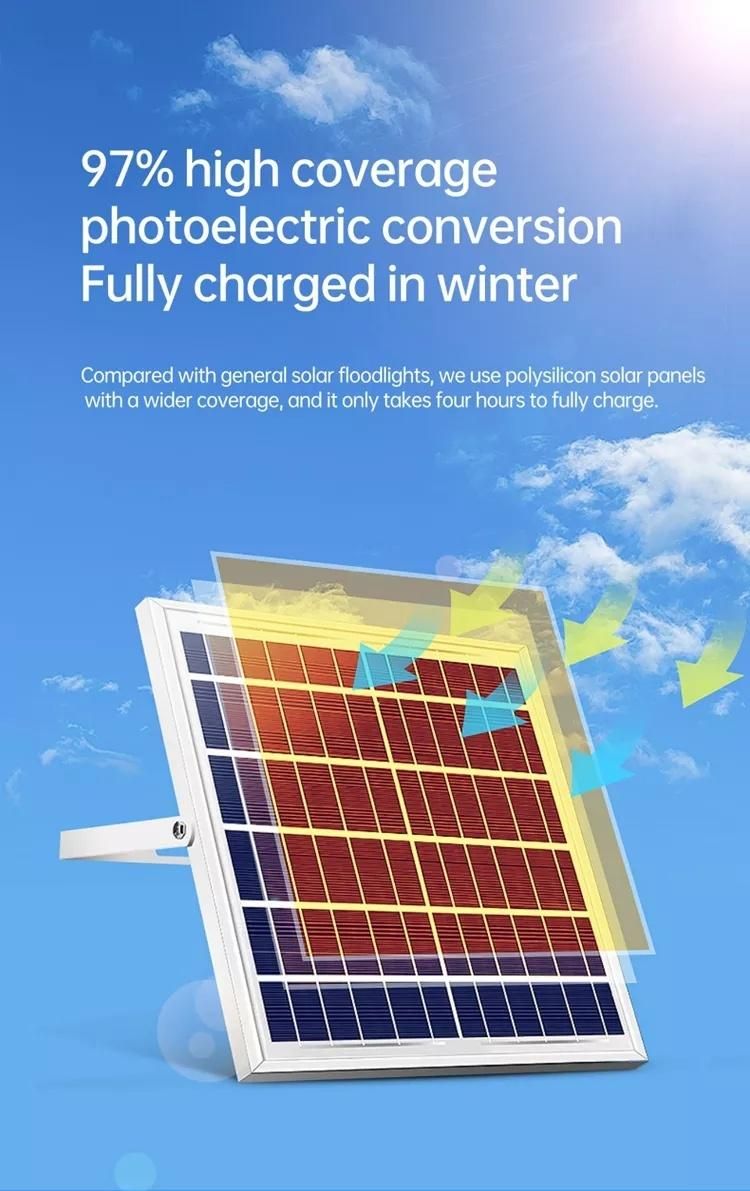 High Brightness Outdoor 100W LED Solar Flood Light