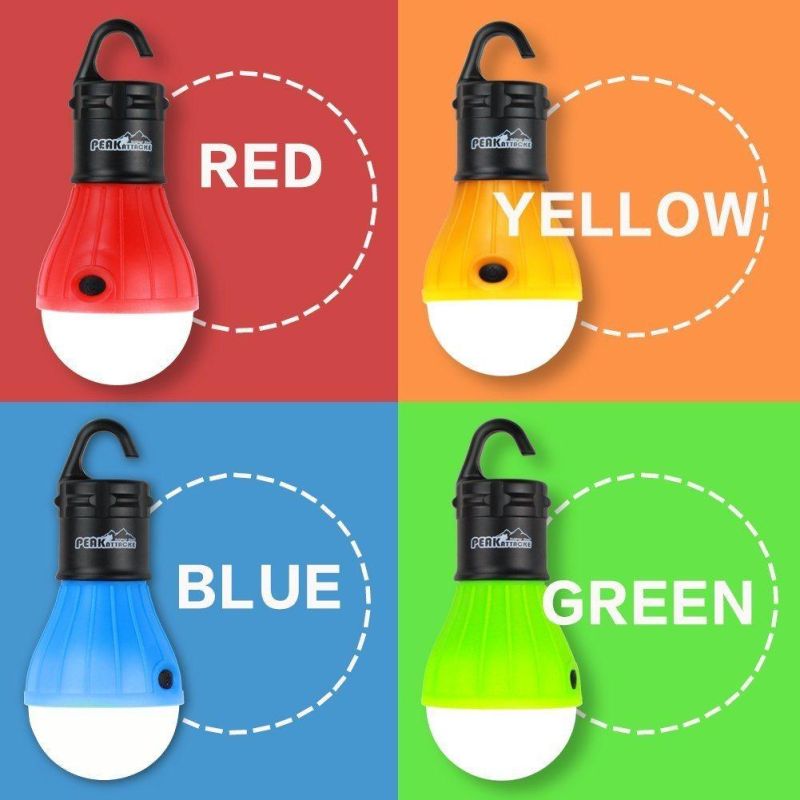 3*AAA Portable Waterproof LED Tent Light Bulb for Camping Hiking Emergency Lamp