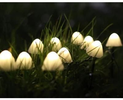 LED Solar Mushroom Outdoor Waterproof Christmas Day Garden Landscape Lights