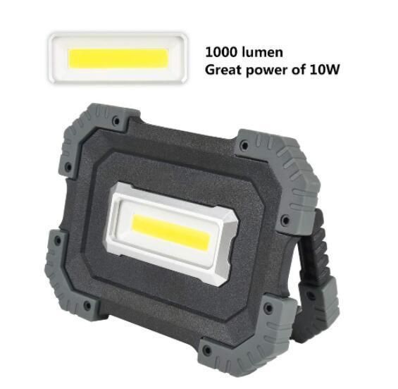 1000 Lumens COB Rechargeable Jobsite Area Light