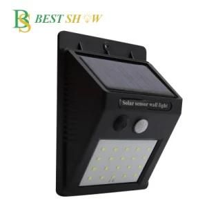 Outdoor IP65 Lithium Battery Motion Sensor Solar LED Wall Lamp