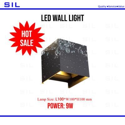 Hot Sale Modern Wall Light Outdoor Waterproof up-Down Wall Lamp Indoor Lighting 9W LED Wall Light