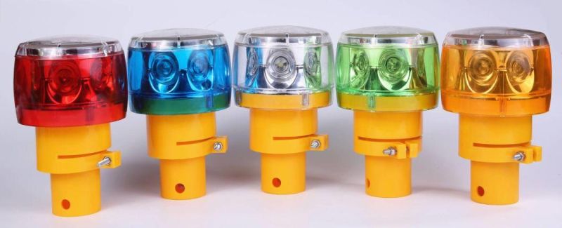 Plastic Safety LED Strobe Warning Lamp High Reflective / Barricade Cone Light