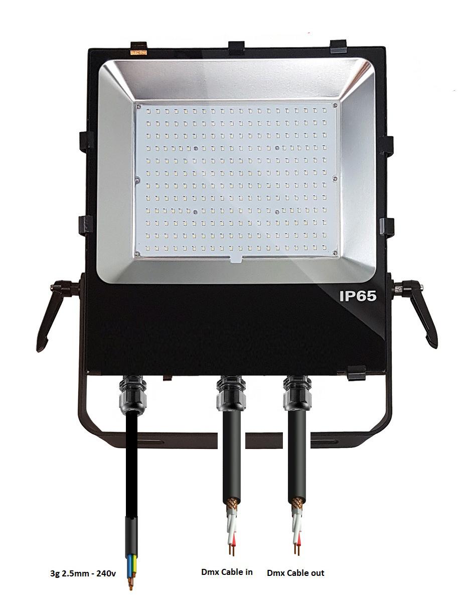 Top Quality IP65 Waterproof LED Flood Lighting DMX RGB CCT 100W 150W 200W for Stage Illumination Z