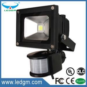 PIR Sensor Parking Light Illuminazione Grey Black Housing 10W LED Floodlight Reflector