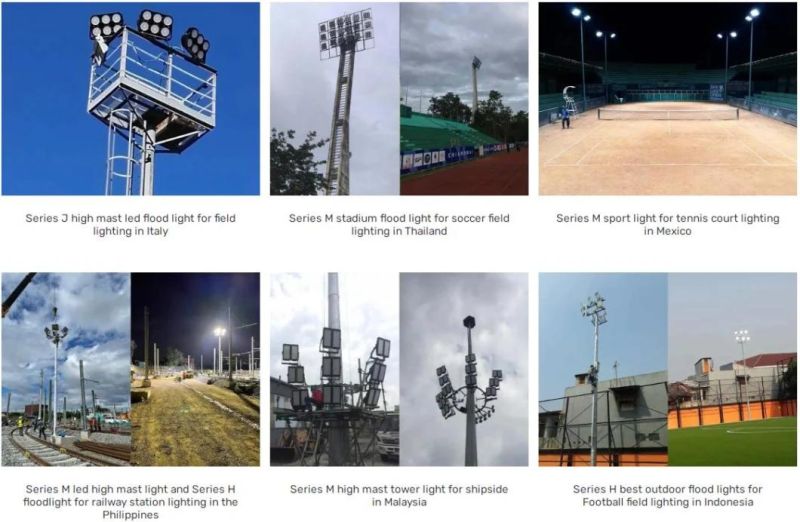 840W Outdoor LED High Mast Light Soccer Field Lighting to Replace 2000W
