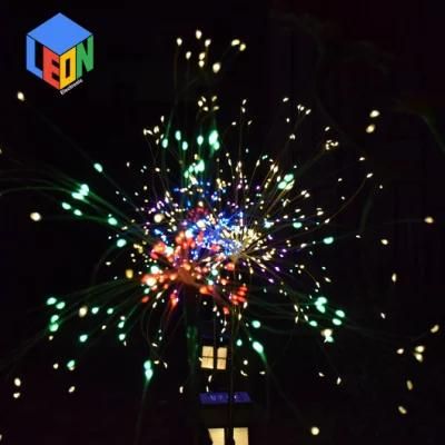 Christmas Home and Garden Decoration Outdoor Garden Solar Power System LED Fireworks Light