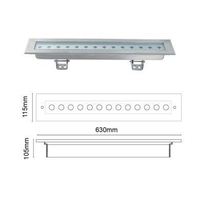 24W 36W Single/ RGB LED Wall Washer for Project