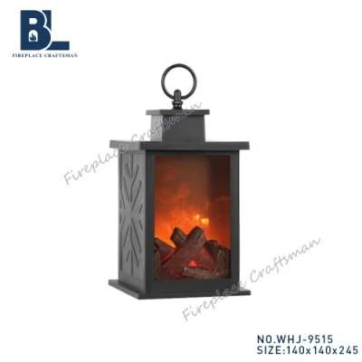 Simulation Decoration Small Freestanding Desk Realistic Flame Effect LED Electric Fireplace Display Light