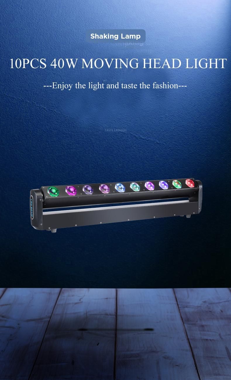 10*40W LED RGB Bar Wall Washer Lighting for DJ Stage