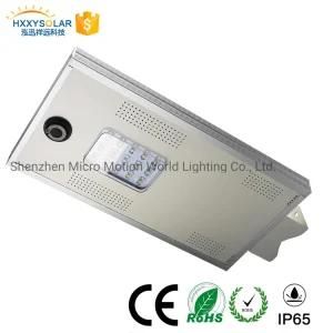 PIR Microwave Motion Sensor All in One Solar LED Street Light 15W