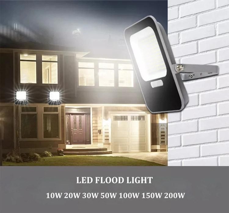 CE RoHS Certification Outdoor LED Lighting Waterproof Floodlight 100W SMD with 2-Year Warranty