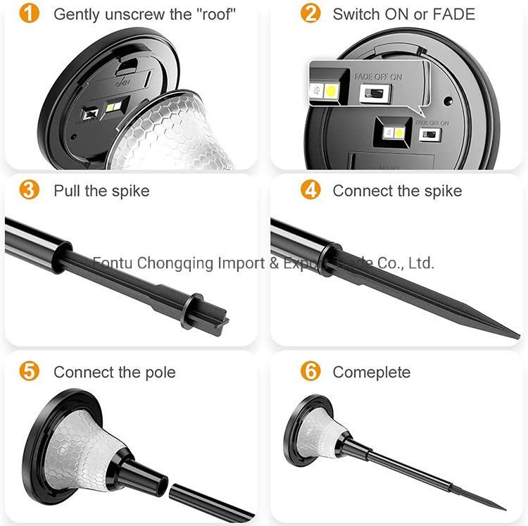 New RGBW LED Solar Street Light, Solar Garden Light, Solar Lamp, Solar Lawn Light