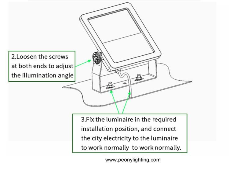 2022 High Light Efficiency Ultrathin 500W LED Flood Light