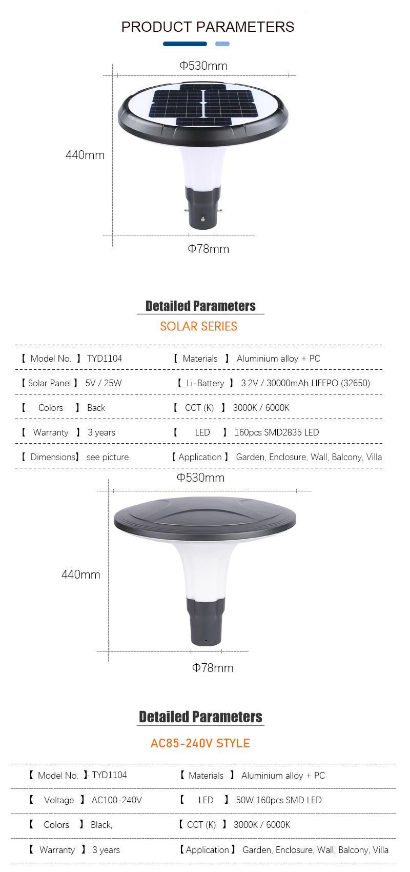 Various Widely Used Solar Power Outside Solar LED House Stake Lights LED Outdoor Garden Lights Solar Light