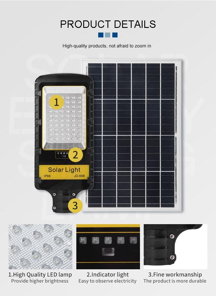 All Wattage Street Light LED IP66 Integrated Solar Panel Solar Energy System Street Solar Light Solar Power Station