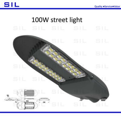 LED Street Fixed Light Waterproof Aluminium IP66 100W LED Street Light