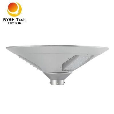 30W 135lm/W UFO Shape Pathway Outdoor Pole Top Solar LED Garden Lights Waterproof