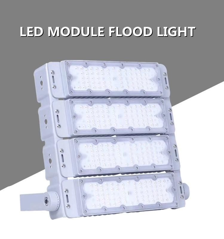 Aluminum Die-Casting Heat Fin 100W-1200watt High Mast Light 160lm/W LED Flood Light