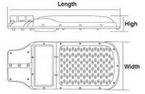 China Aluminium Housing 30W LED Street Light with Epistar/Brigelux Clip (SLRC33)