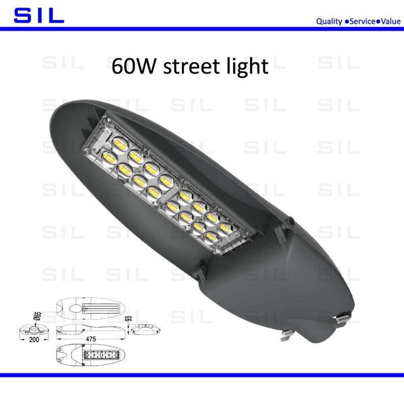 LED Street Fixed Light Waterproof Aluminium IP66 100W LED Street Light