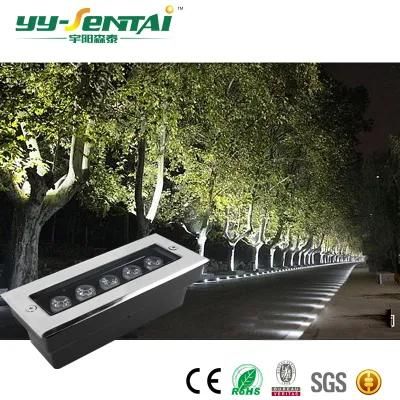 Garden Inground Lighting 9W RGB Waterproof IP68 Outdoor RGB LED Underground Light