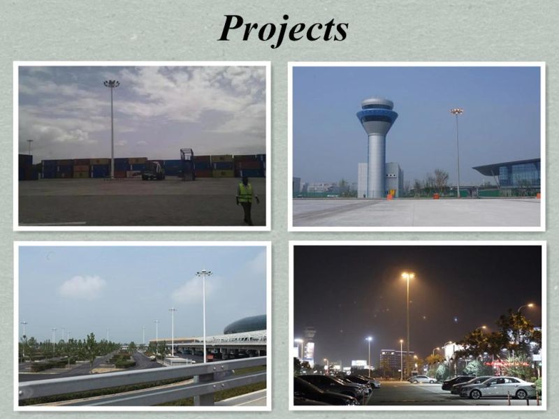25m High Mast Lighting/Light Trusted by Civil Aviation Administration of China